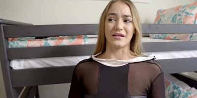 Good girl puts on a slutty nun outfit to seduce stepbro