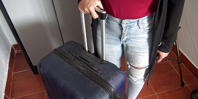 Perverted man gets surprise visit from muslim immigrant and gets a PISSING show!!!