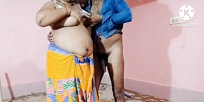 Hot Ranu kicked ass inside room owner store room