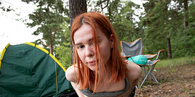 Cute redhead with a great ass fucked after going out