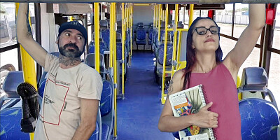 Student on the bus gets thighed by a stranger.