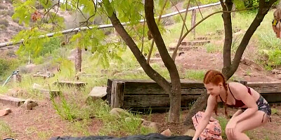 TWISTYS - Lesbian Hotties Jane Rogers & Paige Owens Lick Each Other's Pussy After A Mountain Bike Ride