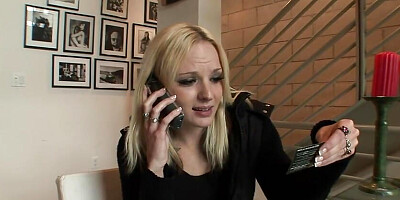 Blonde Bitch and Her Tiny Asshole Get Rammed