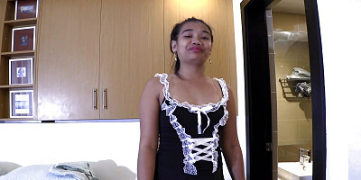 Plump Filipino Maid Facefucked Hard