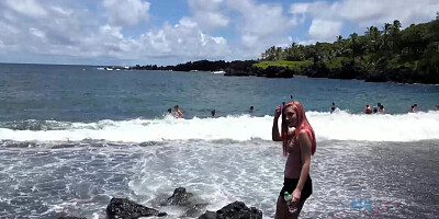 Nina Nirvana in This Trip Is So Romantic, She Even Blows You In The Car - ATKGirlfriends