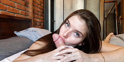Morning gentle sex of a young couple in the loft