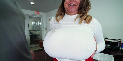 Brandy Talore getting her monstrous rack worshipped