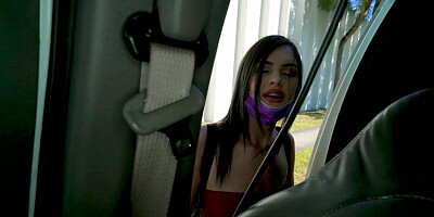 Selina Moon gets picked up outdoors