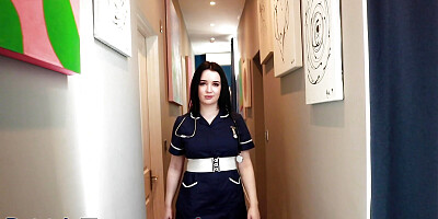 Nurse Cucks Her Boyfriend After Work