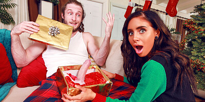 Naomi Woods Starri Knight Brick Danger in Christmas Surprise - MomsBangTeens