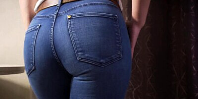 Real Amateur Homemade Leggings And Jeans Ass Tease