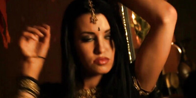 Beautiful and Sensual Brunette Babe From Bollywood Dances