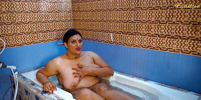 Big tits stepmom seduces her stepson in the bathroom
