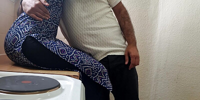 indian desi lady having an affair with neighbour Step uncle and made hardcore sex in kitchen