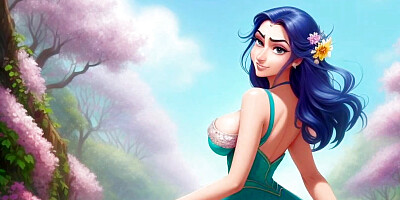 AI Images of Horny Anime Indian women &amp, Elves having fun &amp, common bath AI Generated Anime Style Sexy voluptuous Indian