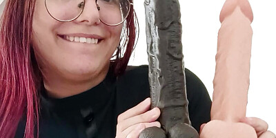 Crazy about black cocks, away with white minis!