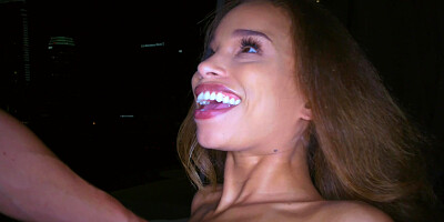 Ebony Cecilia Lion gets her tight asshole filled up