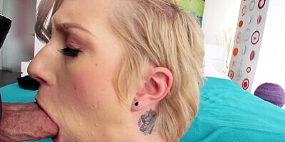 Tattooed Blonde Maia Davis Likes Intensive Anal Sex