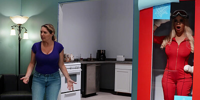 Busty Victoria June gives masterful blowjob