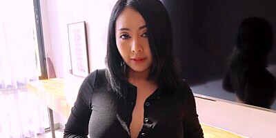 Cute Asian Brunette performs sucking and fucking right after just making eye contact - Xreindeers