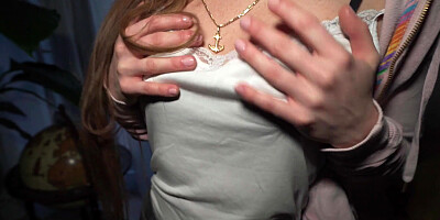 Tina Princess is sucking cock in POV