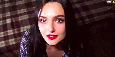 Stepdaughter Fucked Rough and Cum in Mouth Before Family Dinner