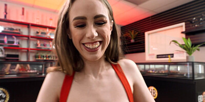 Jackie Hoff is sucking cock in POV