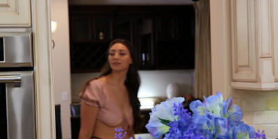 Macy Meadows is squirting being fucked standing