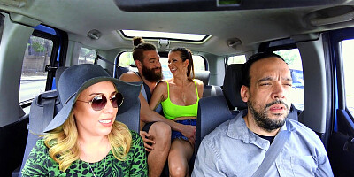 Alexis Fawx is sucking Xander Corvus' dick on the backseat