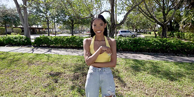 Eden West is getting picked up outdoors