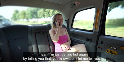 Blonde Ann Joy got in the Fake Taxi