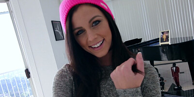 Whitney Westgate promptly stuffed her mouth full of man meat