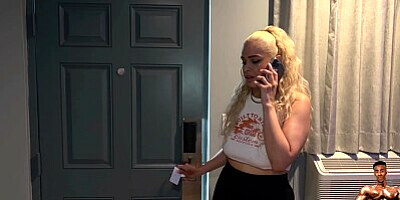 PHAT BOOTY LATINA JEYLA SPICE SHARES A ROOM WITH A STRANGER AND HIS BBC