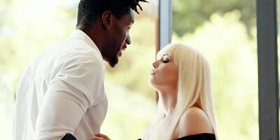 Blonde is too persistent so the lover fucks her for the last time