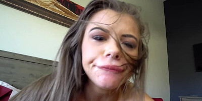 Adorable chick is being fucked in hot POV-style scene