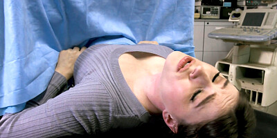 Big boobs babe getting rammed from behind and it is HOT