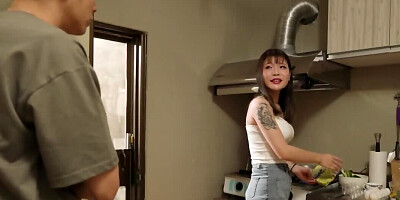 Exotic girl visits her boyfriend and makes love to him