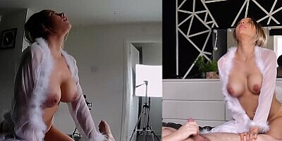 EXPLOSIVE ORGASMS from anal play and idiot cums in his own face!