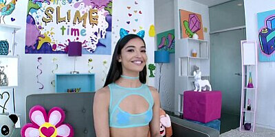 NYMPHO Petite Latina Emily Willis has her booty pounded