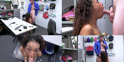 Sarah Lace is sucking the big cock and licking balls