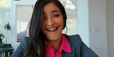 Emily Willis gets her pussy licked under the table