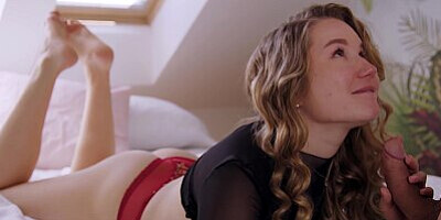 ULTRAFILMS Big-titted blonde girl Amalia Davis getting fucked by her lover from behind