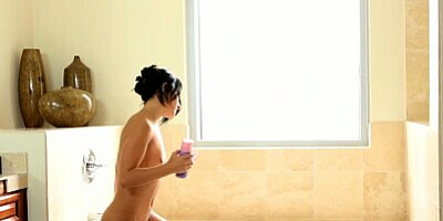 FantasyHD Horny chick gets facial after getting fucked