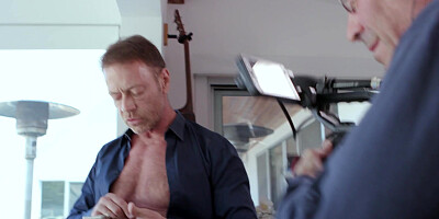 Brooklyn Gray is sucking Rocco Siffredi's thick cock