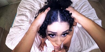 Ariana Aimes gives masterful blowjob in POV