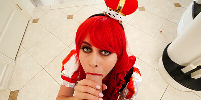 Jill Kassidy is sucking the huge cock in POV