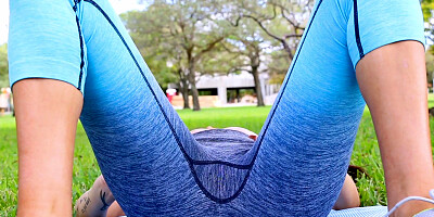 Aubrey Rose is jumping rope to get her booty in shape