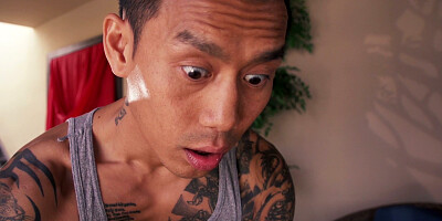 Missy Martinez gets her big tits and shaved pussy rubbed