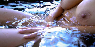 Busty Bridgette B takes a sexy bath and masturbates