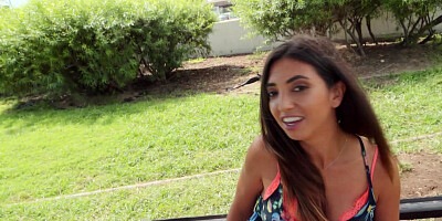 Latina Frida Sante is sucking cock in POV